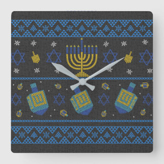hanukkah - pijltje vierkante klok