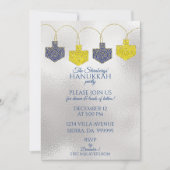 Hanukkah Pinwheels Uitnodiging (Voorkant)