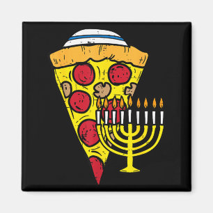 Hanukkah Pizza Grappig Eten Chanukah Joodse Mannen Magneet