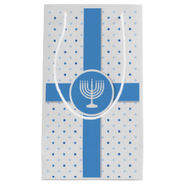 Hanukkah Polka Dot Wrapped Gift Klein Cadeauzakje