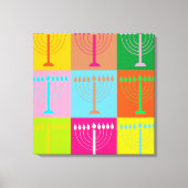 hanukkah Pop Art Canvas Afdruk (Voorkant)