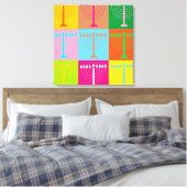hanukkah Pop Art Canvas Afdruk (Insitu (Slaapkamer))