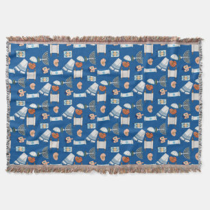 Hanukkah Pret Throw Deken