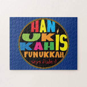 Hanukkah Puzzle voor kinderen Gepersonaliseerd Legpuzzel