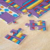 Hanukkah Puzzle voor kinderen "Hanukkah is Funukka Legpuzzel (Zijkant)