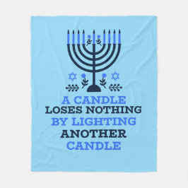 Hanukkah Quote Fleece Blanket