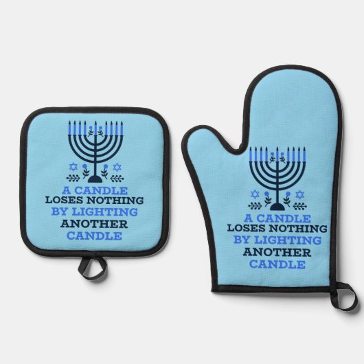 Hanukkah Quote Potholder Set (Voorkant)