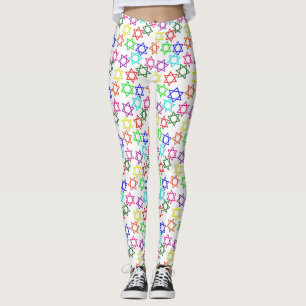 hanukkah regenboogster van david leggings