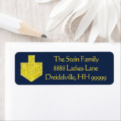 Hanukkah Return Labels "Dreidel Pinwheels" (Insitu)