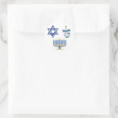 Hanukkah Ronde Sticker (Tas)