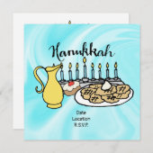 Hanukkah Save The Date (Voorkant / Achterkant)
