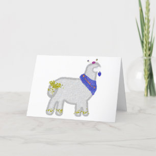 Hanukkah Schattig Alpaca Feliz Janucá Feestdagen Kaart