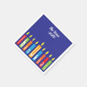 Hanukkah servetten personaliseren "Hanukkah kaarse (Hoek)