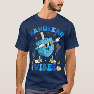 Hanukkah-sfeer Grappige Dreidel Dabbing Menorah Ch T-shirt