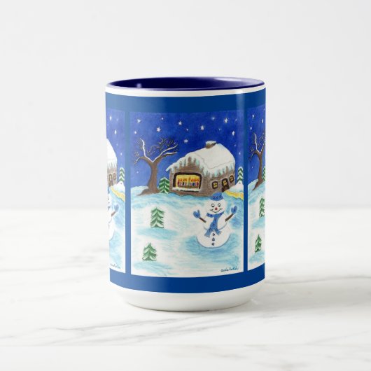 Hanukkah Snowman Mug (Centre)