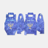 Hanukkah Snowstorm Menorah Bedankdoosjes (Uitgevouwen)