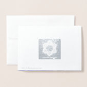 Hanukkah Snowstorm Menorah Folie Kaarten (Met envelop)