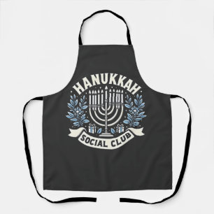 Hanukkah Social Club Grappig Joods Hanukkah Schort