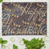 Hanukkah Spinning Golds Theedoek (Gevouwen)