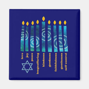 HANUKKAH Spiritueel Fruit Christelijk Magneet