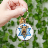 Hanukkah Star van David - Airedale Terrier Sleutelhanger (Hand)