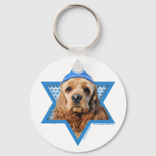 Hanukkah Star van David - Cocker Spaniel Sleutelhanger
