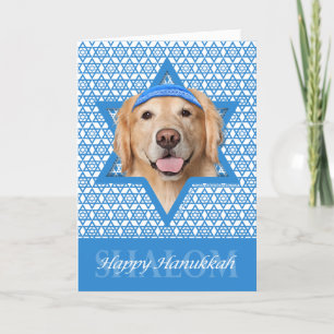 Hanukkah Star van David - Golden Retriever - Coron Feestdagen Kaart