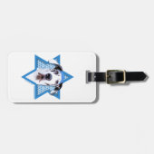 Hanukkah Star van David - Great Dane - Harlequin Bagagelabel (Voorkant horizontaal)