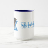 Hanukkah Star van David - Jack Russell Terrier Mok (Midden)