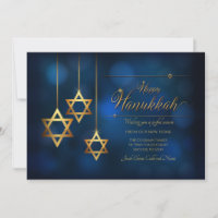 Hanukkah Star van David Moving Holiday Card