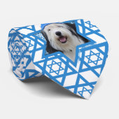 Hanukkah Star van David - Old English Sheepdog Stropdas (Opgerold)