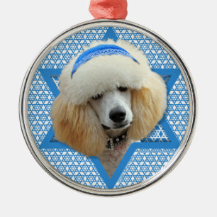 Hanukkah Star van David - Poodle - Abriotto Metalen Ornament
