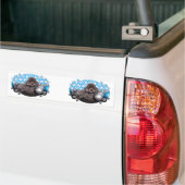 Hanukkah Star van David - Poodle - Murphy Bumpersticker (Op Truck)