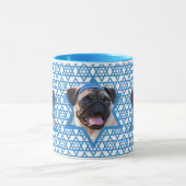 Hanukkah Star van David - Pug Mok (Midden)