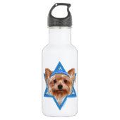 Hanukkah Star van David - Yorkshire Terrier Waterfles (Voorkant)