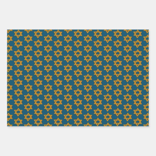 HANUKKAH STER VAN DAVID Joodse feestdag Set van Inpakpapier Vel (Voorkant 2)