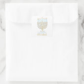 Hanukkah-Sticker Vierkante Sticker (Tas)