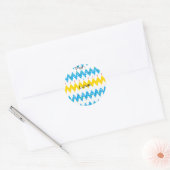 Hanukkah Stickers (1 1/2 of 3 inch) "Chevron Menor (Envelop)