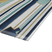 Hanukkah Stripes and Swirls Snijplank (Hoek)