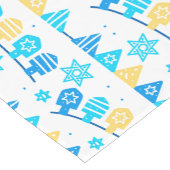 Hanukkah Table Runing - Joodse Feestdagen Design Korte Tafelloper (Hoek)