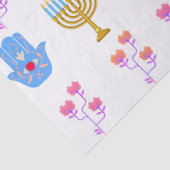 Hanukkah tissue Paper – Menorah, Hamsa, Dove Tissuepapier (Detail)