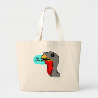 HANUKKAH TURKEY HEEFT LATKTEN GIFTS THANKSGIVUKKAH GROTE TOTE BAG