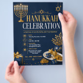 Hanukkah-viering Flyer (Hand)