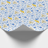 🕎Hanukkah-vieringpictogrammen Cadeaupapier (Hoek)