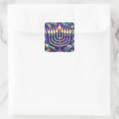 Hanukkah Vierkante Sticker (Tas)
