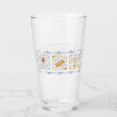 Hanukkah Water Glass Glas (Voorkant)