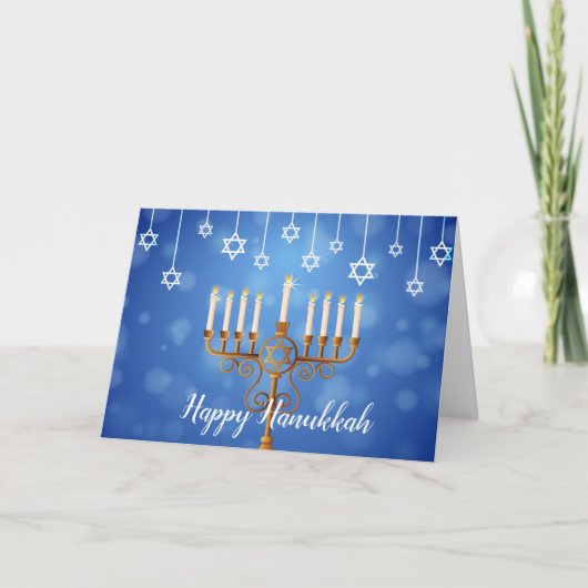 Hanukkah Wenskaart Feestdagen Kaart (Voorkant)