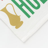 Hanukkah Words Holiday Fleece Blanket Deken (Hoek)