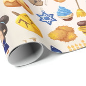 Hanukkah Wrapping Paper Cadeaupapier (Rol Hoek)