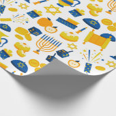 Hanukkah Wrapping Paper Cadeaupapier (Hoek)
